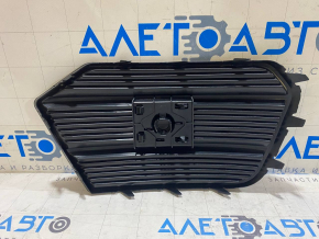 Front bumper grille left Audi Q3 16-17 for solid bumper, for parking sensors