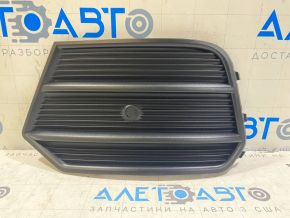 Front bumper grille left Audi Q3 16-17 for solid bumper, for parking sensors
