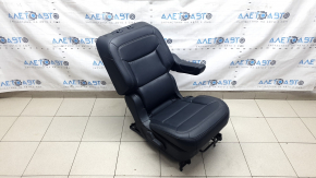 2nd row left seat for Ford Explorer 20-20, black leather, 6 seats, heated, mechanical, scratches