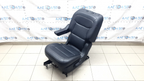 2nd row left seat for Ford Explorer 20-20, black leather, 6 seats, heated, mechanical, scratches