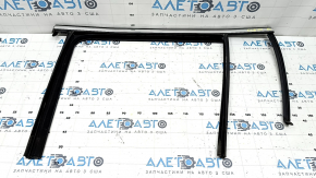 Upper rear left door molding for Mercedes X247 GLB 20-26, chrome, with glass seal