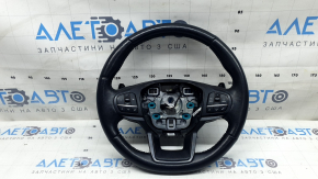Heated steering wheel assembly for Ford Explorer 20-21, black leather, scratched