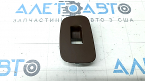Volvo XC60 18-26 front right window lift control trim, brown, worn