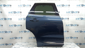 Volvo XC60 18-26 Inscription rear right door assembly, Keyless, tinted, blue 723, bent molding, worn trim, bumpers