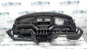 Volvo XC60 18-26 black leather dashboard with AIRBAG for projection