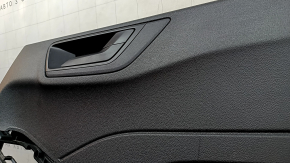 Black rear right door panel for Ford Escape MK4 2023-2026, black leather armrest with black handle, scratches