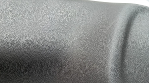 Black door panel, front left, Ford Escape MK4 2023-2026, black leather armrest, dark gray insert, with black handle, scratches, worn
