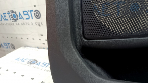 Black front right door panel for Ford Escape MK4 2023-2026, black leather armrest, dark gray insert, with black handle, scratches
