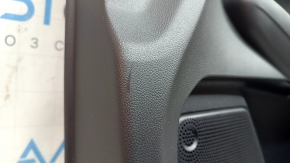 Black front right door panel for Ford Escape MK4 2023-2026, black leather armrest, dark gray insert, with black handle, scratches