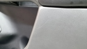 Black front right door panel for Ford Escape MK4 2023-2026, black leather armrest, dark gray insert, with black handle, scratches