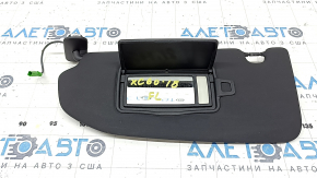 Left sun visor for Volvo XC60 18-26, black, without hook, with backlight
