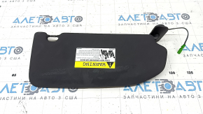 Left sun visor for Volvo XC60 18-26, black, without hook, with backlight