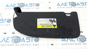 Right sun visor for Volvo XC60 18-26, black, without hook, with backlight, for cleaning