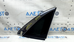 Rear right window with fixed glass for Ford Escape MK4 20-26, chrome + matte black