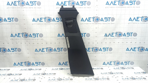 Left center pillar trim, upper belt, Volvo XC60 18-26, black, scratches