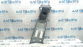 Left center pillar trim, upper belt, Volvo XC60 18-26, black, scratches
