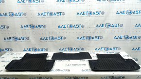 Set of floor mats for Volvo XC60 18-26 black rubber, ready for cleaning
