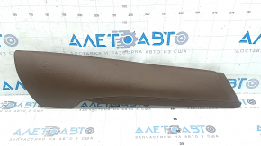 Volvo XC60 18-26 right 2nd row seat side bolster, brown leather