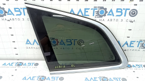 Rear left window, blind glass, Volvo XC60 18-26, without TV tuner, with antenna, tinted, with chrome molding, torn wire