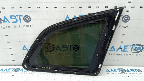 Rear left window, blind glass, Volvo XC60 18-26, without TV tuner, with antenna, tinted, with chrome molding, torn wire