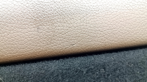 Rear seat backrest, 2nd row, left, Volvo XC60 18-26, black Nappa leather, with headrest, heated, perforated, scratched, needs cleaning, dented