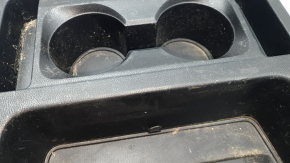 Central console cup holders 2nd row Ford Explorer 20-25 black, scratches