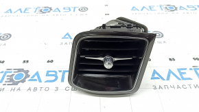 Left front panel air duct deflector Volvo XC60 18-26, gloss black with chrome, broken fasteners