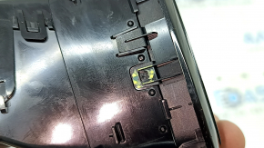 Left front panel air duct deflector Volvo XC60 18-26, gloss black with chrome, broken fasteners