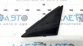 Triangle door plug, outer front right, Volvo XC60 18-26, gloss black, polished