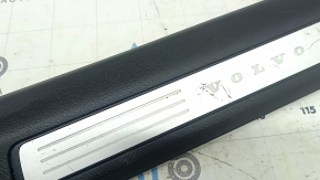 Volvo XC60 18-26 black front left door sill with chrome insert, scratches