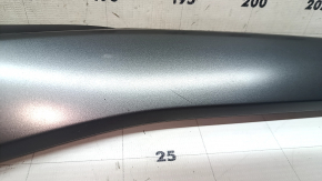 Right front panel trim for Ford Escape MK4 20-26, gloss black, with gray molding, scratches