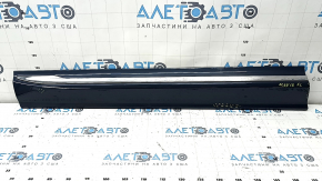 Lower front left door trim panel for Volvo XC60 18-26 with chrome molding, scratches