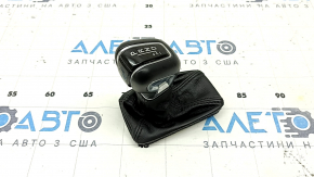 Volvo XC60 19-21 T5, T6 gear knob, black leather, with cover, scratches