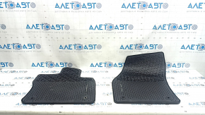 Set of black rubber floor mats for 5 seats for the VW Tiguan 20-24