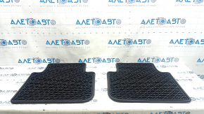 Set of black rubber floor mats for 5 seats for the VW Tiguan 20-24