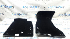 Set of 4 fabric floor mats for the Audi A5 F5 18-25 5D gray with the A5 logo