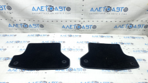 Set of 4 fabric floor mats for the Audi A5 F5 18-25 5D gray with the A5 logo