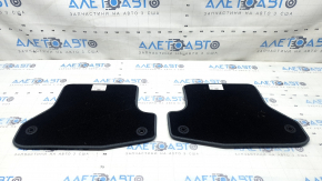 Set of 4 fabric floor mats for the Audi A5 F5 18-25 5D gray with the A5 logo