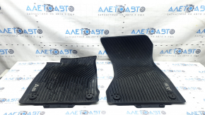 Set of 4 rubber floor mats for the Audi A5 F5 18-25 5D black