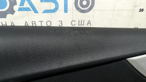 Front left door panel for Audi A5 F5 18-19 5D, black, black leather insert, brown leather armrest, aluminum trimaran molding, with handle, scratches, needs cleaning