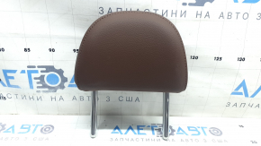 Rear left headrest for Audi A5 F5 18-19 5D leather, brown with brown stitching