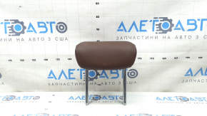 Rear center headrest for Audi A5 F5 18-19 5D leather, brown with brown stitching