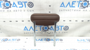 Rear center headrest for Audi A5 F5 18-19 5D leather, brown with brown stitching