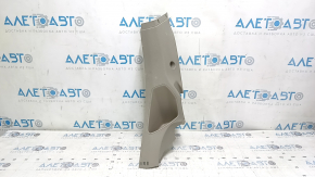 Lower right rear pillar trim for Ford Focus mk3 11-18, gray, scratches, whitened plastic