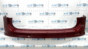 Rear bumper bare upper part VW Tiguan 18-24 CAPA, red, pressed