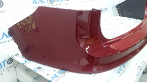 Rear bumper bare upper part VW Tiguan 18-24 CAPA, red, pressed