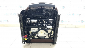 Audi A5 F5 18-19 passenger seat without airbag, electric, heated, gray leather, no controls, leather defect, needs cleaning