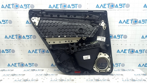 Black rear right door panel for VW Tiguan 22-24, black fabric armrest, plastic insert, with handle