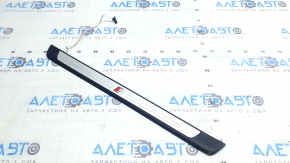 Audi A5 F5 17-24 5D S-line outer door sill trim, front left, backlit, worn