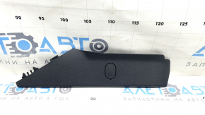 Right front center console side trim for Audi A5 F5 18-25, black, with plug